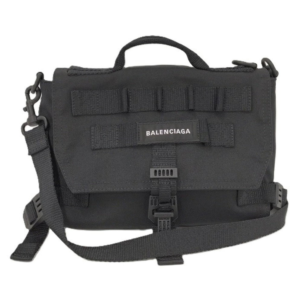 Balenciaga Shoulder Bag Messenger Army Canvas Black